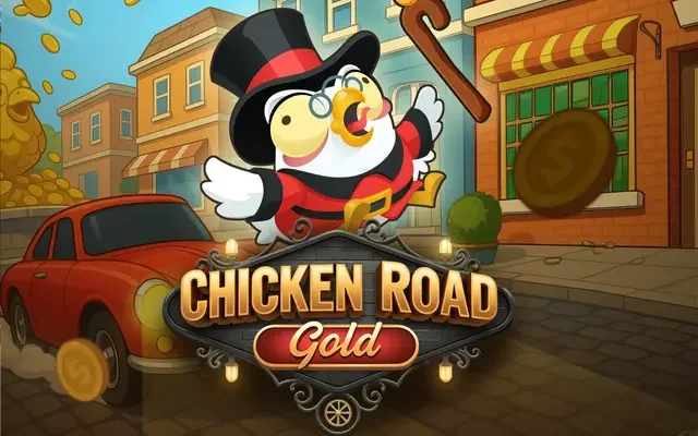 Bannière du jeu Chicken Road Gold d'InOut Games